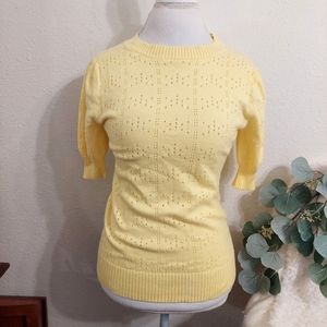 🤎5/$25🤎Vintage Inspired Yellow Sweater Blouse